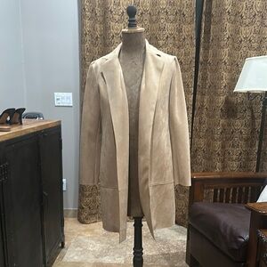 Magaschoni Tan Blazer with Relaxed Fit and Wide Lapels